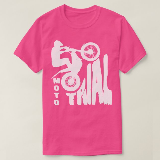 Moto Trial Trial Bike MotorCycle TShirt T Shirt (Design framsida)