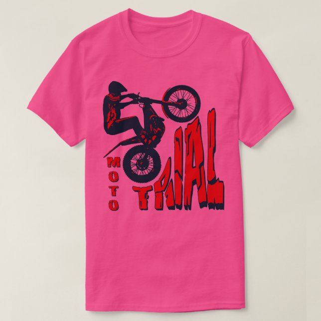 Moto Trial Trial Bike Motorcykel T Shirt (Design framsida)