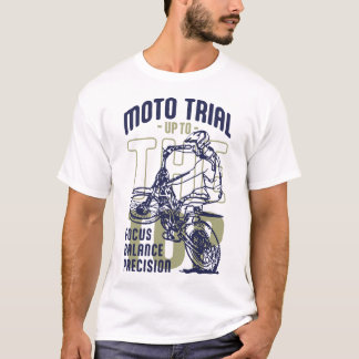 Moto Trial upp till överkanten T Shirt
