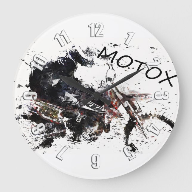 Moto-x Tävling Stor Klocka (Framsida)
