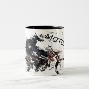 Moto-x Tävling Två-Tonad Mugg