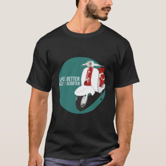 motocicleta con letlife är bättre med min skota t shirt