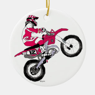 Motocross300 kopierar julgransprydnad keramik