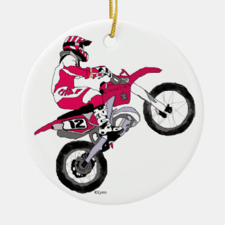 Motocross300 kopierar julgransprydnad keramik