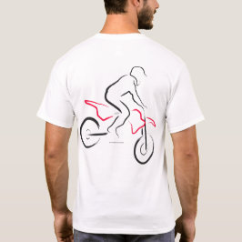 Motocross 01 Svart och Röd Bak T Shirt