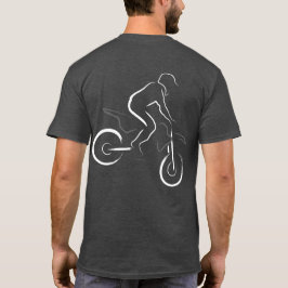 Motocross 01 Vit och Grå Bakgrund T Shirt