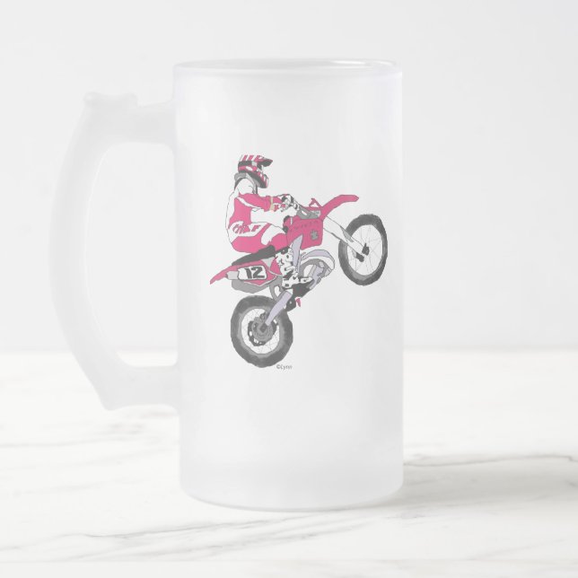 Motocross 300 frostat ölglas (Vänster)