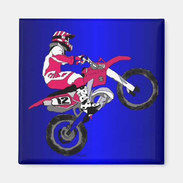 Motocross 302 magnet (Framsidan)