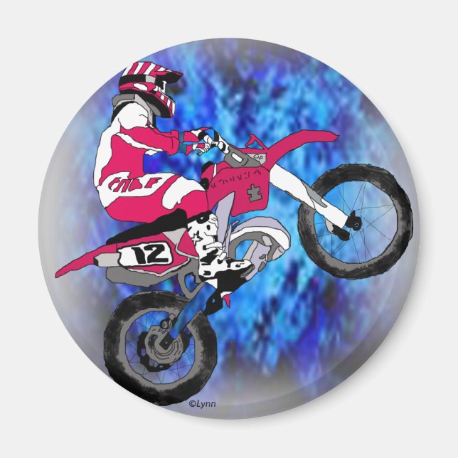 Motocross 306 magnet (Framsidan)