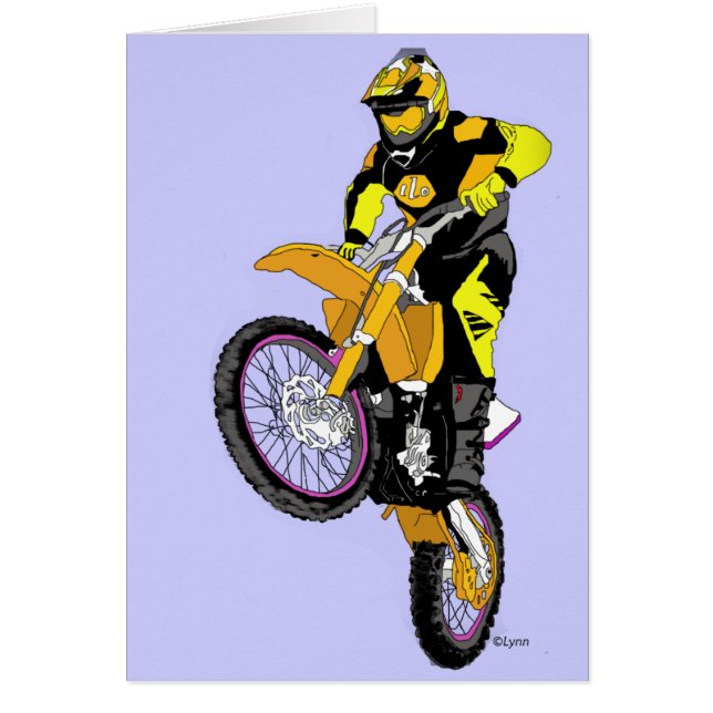 Motocross 400 hälsningskort (Framsidan)