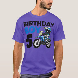Motocross 5th Gift 5-årig Dirt Bike Birthday P T Shirt