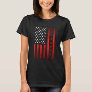 Motocross American Flagga Dirt Track Tävla T Shirt