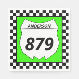 Motocross Anpassningsbar Dirt Bike Number Plate på Pappersservett