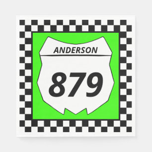 Motocross Anpassningsbar Dirt Bike Number Plate på Pappersservett