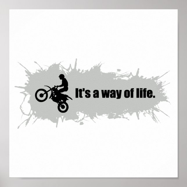 Motocross är ett sätt att leva poster (Framsidan)
