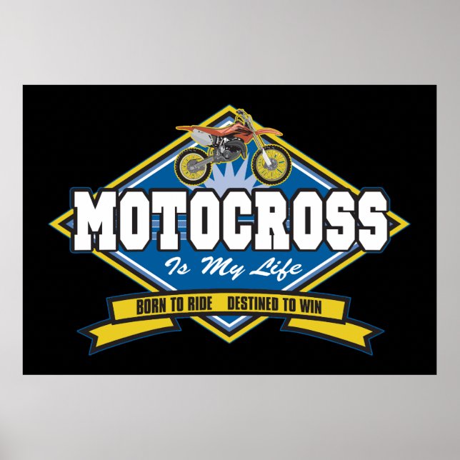 Motocross är mitt liv poster (Framsidan)