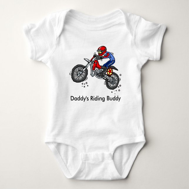 Motocross Baby Body T Shirt (Framsida)