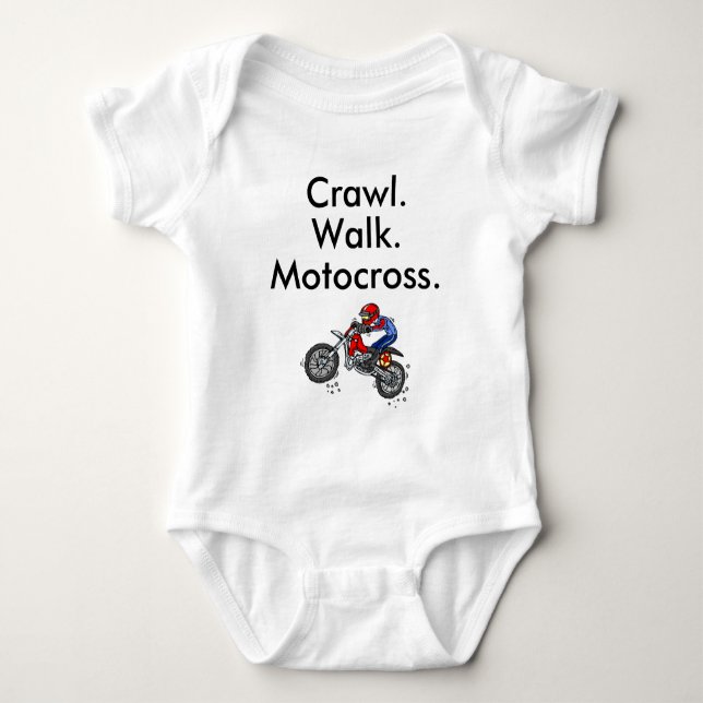 Motocross Baby Kofta T Shirt (Framsida)