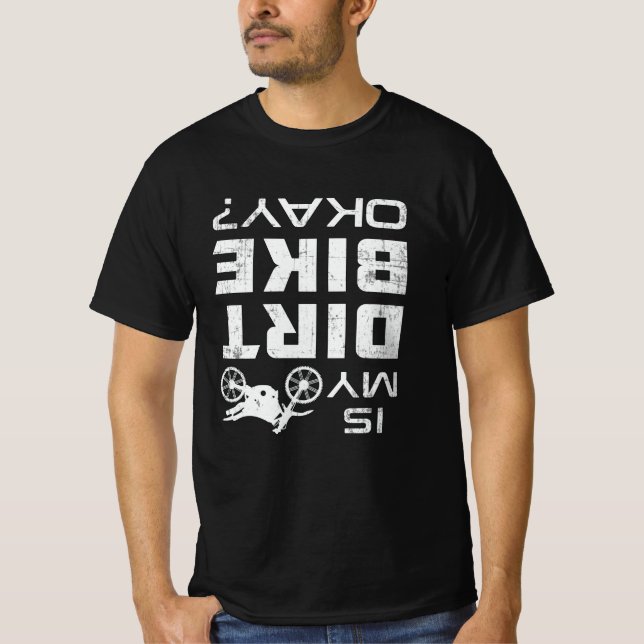 Motocross Biker Dirt Bike Motorcycle Funny Gift T Shirt (Framsida)