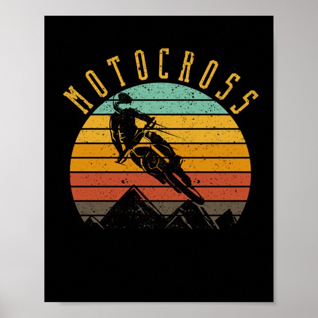 Motocross Biker Dirt Bike Rider Enduro Biker Poster (Framsidan)