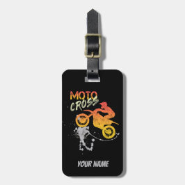 Motocross Biker för motorcykel och motorcykel vint Bagagebricka