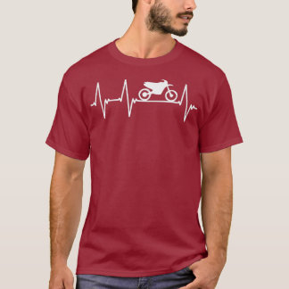 Motocross Biker premie för motorcykelns pulsslag T Shirt