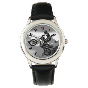 Motocross Biker - Rocky mountains Armbandsur