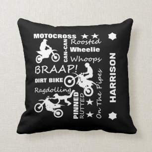 Motocross Biker Supercross Dirt Bike Kudde