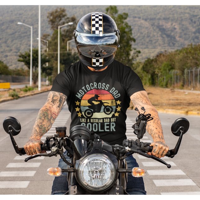 Motocross Dad Like a Regular Dad But Cooler T Shirt (Skapare uppladdad)