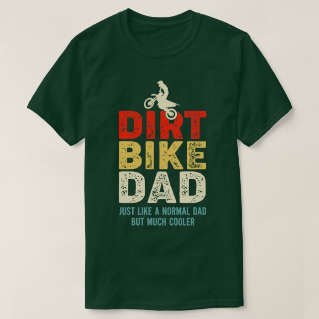 Motocross Design Dirt Bike Pappa T Shirt (Design framsida)