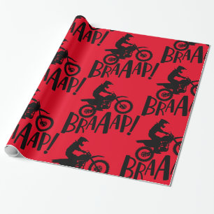Motocross Dirt Bike Bikers Braap! Presentpapper