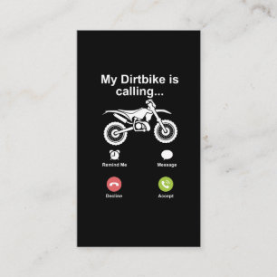 Motocross Dirt Bike Brap Off Road Dirtbike Riders Visitkort