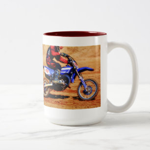 Motocross Dirt-Bike Champion Racer 4 Två-Tonad Mugg