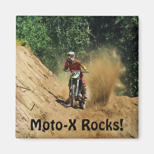 Motocross Dirt-Bike Champion Tävling Magnet