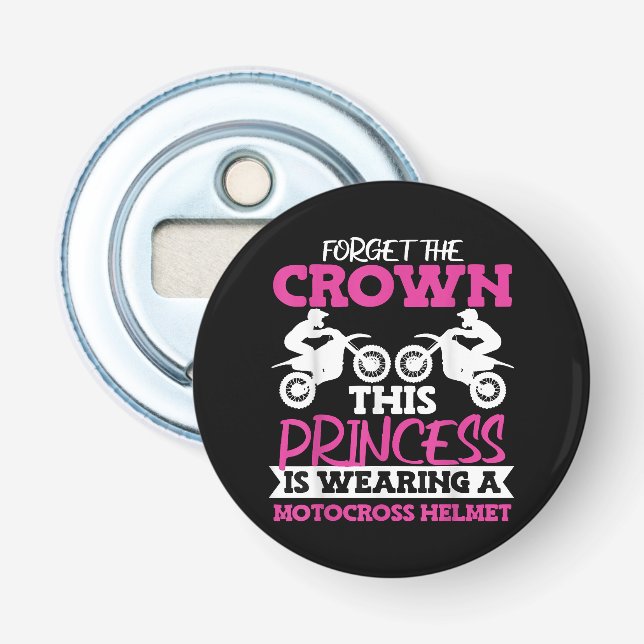 Motocross Dirt Bike Girl Flasköppnare (Framsidan)