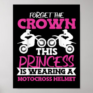 Motocross Dirt Bike Girl Poster