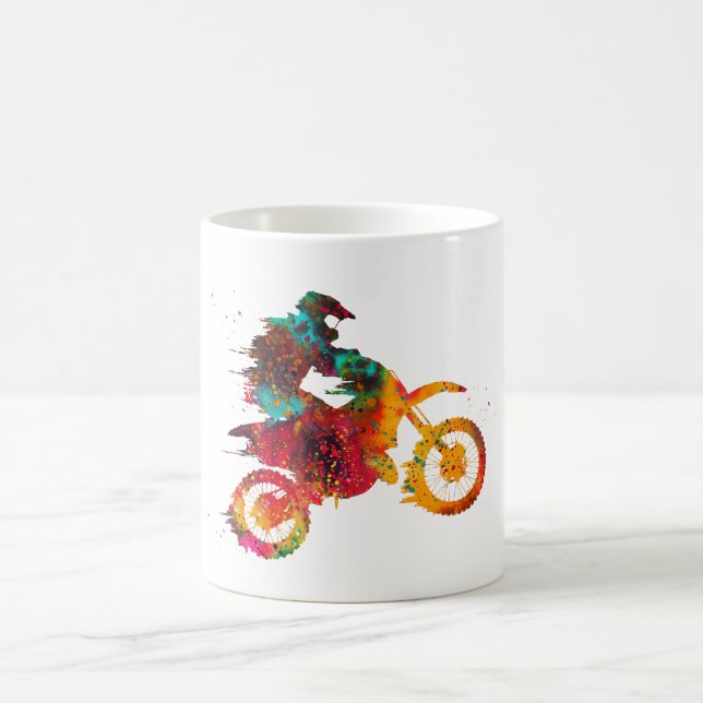 Motocross Dirt Bike Kaffemugg (Center)
