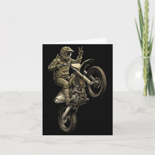 Motocross dirt bike racing kamouflage terrängåknin kort