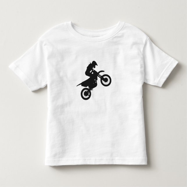 Motocross-drivrutin - Välj bakgrund färg T Shirt (Framsida)