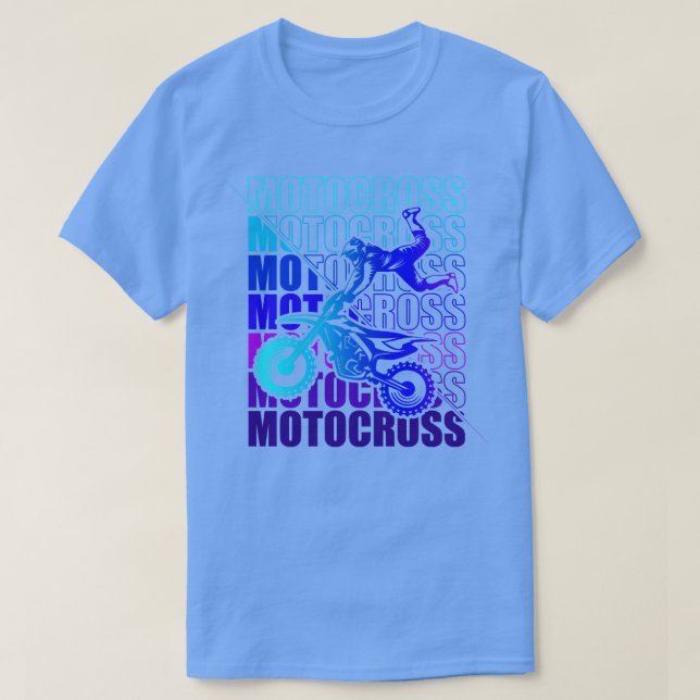 Motocross Enduro Motorcykel Freestyle Extreme Spor T Shirt (Design framsida)