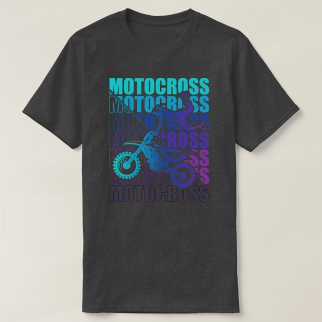 Motocross Enduro Motorcykel Freestyle Extreme Spor T Shirt (Design framsida)
