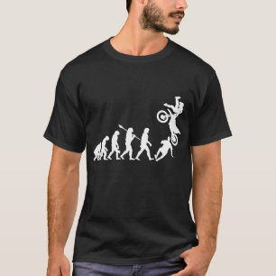 Motocross Evolution Dirt Bike Funny Motorcykel T Shirt