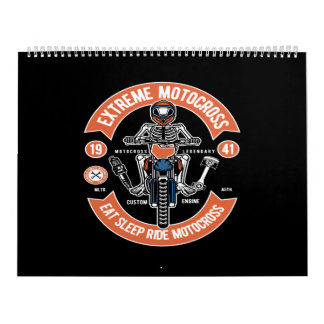 Motocross (extrema motocross-over)-viloläge för vi kalender