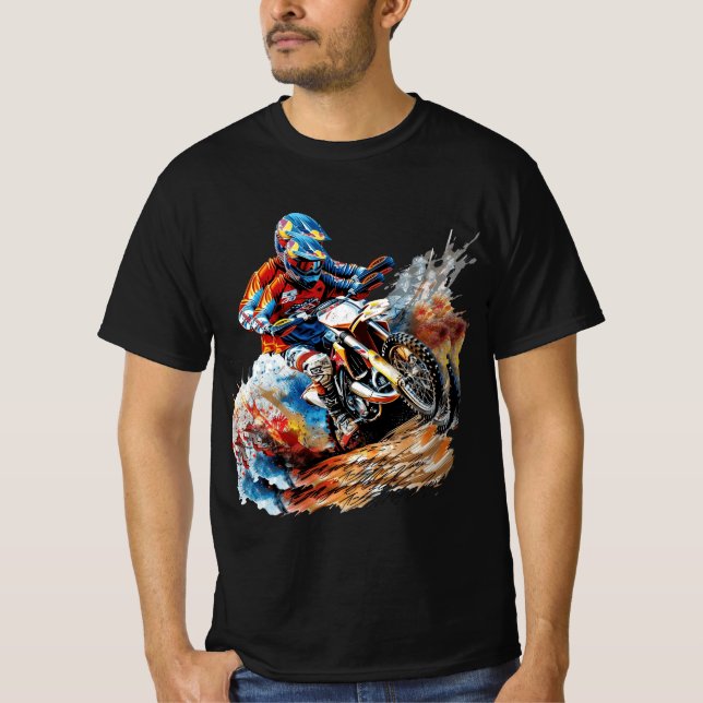 Motocross Extreme World Champion T Shirt (Framsida)