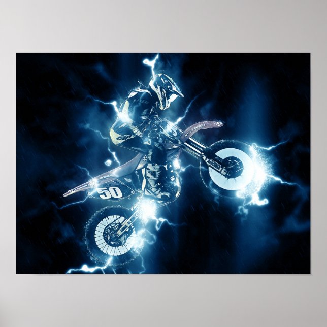 Motocross extremidrott poster (Framsidan)