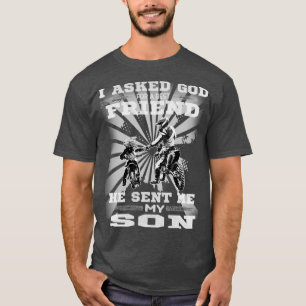 Motocross Far som son Gud skickade min bästa vän T Shirt