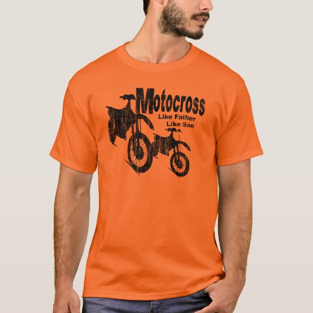 Motocross Far/Son Tee (Framsida)
