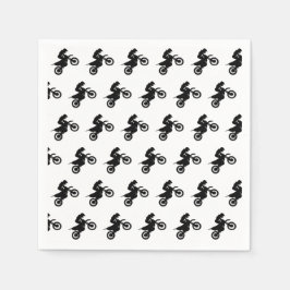 Motocross-Födelsedagsfest Pappersservett