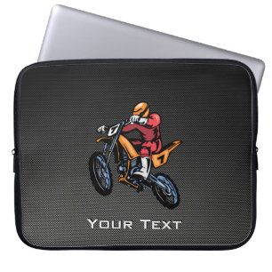 Motocross för Fauxkolfiber Laptop Sleeve