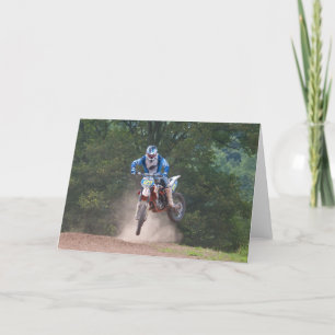 Motocross för Moto X hälsningkort 4 Kort